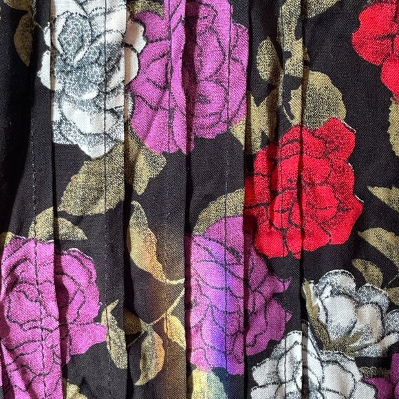 Vintage JBS Ltd Floral Pleated Midi Dress Size 18 - Picture 2 of 10